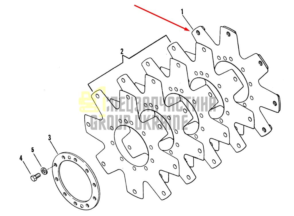 802335 Набор пластин КПП Dana Spicer C320, C330, C270, CL270, 28000, 32000