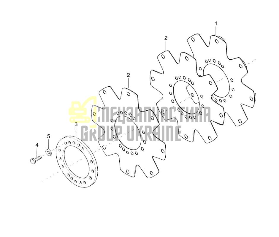 802426 Набор пластин КПП Dana Spicer T12000, VDT12000