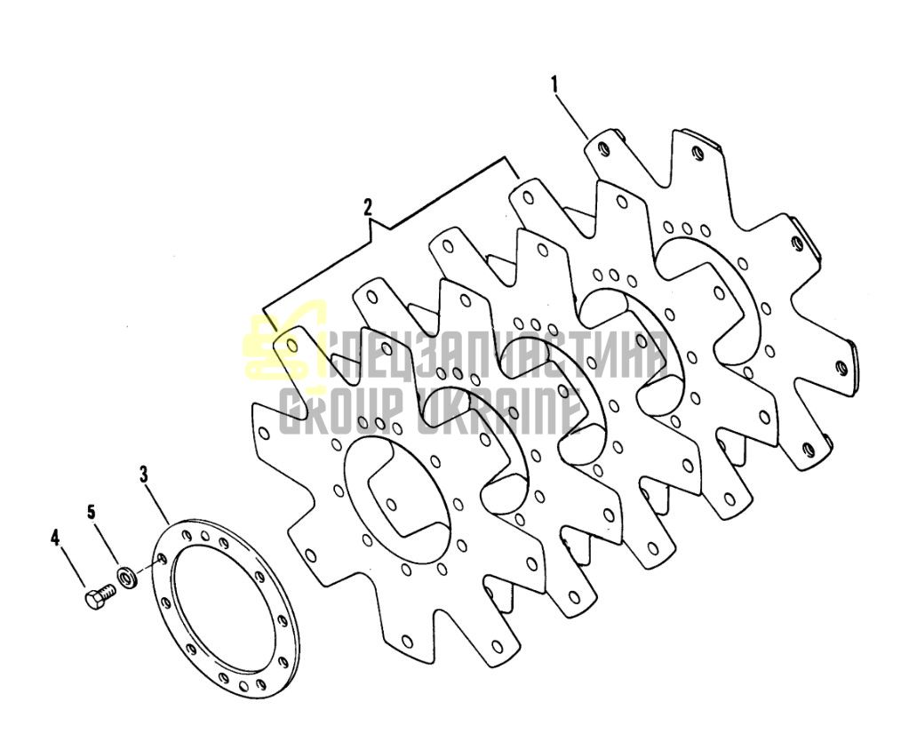 56022663 Набор пластин КПП Dana Spicer C320, C330, C270, CL270, 28000, 32000