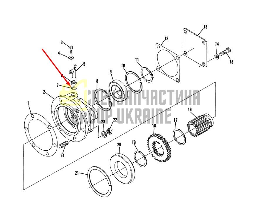 91F7 Уплотнительное кольцо DANA Spicer T20, TE15, TE32, HR32, R36, C270, C5000, C8000