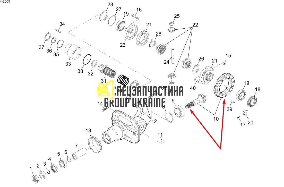 3429424m92 (000.3429424M92) Главная (коническая) пара Z=8/33 Massey Ferguson