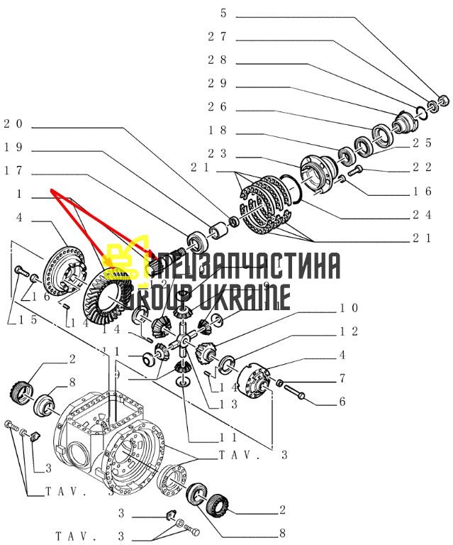 6000165397 (065397) Главная (коническая) пара Z=8/35 Claas