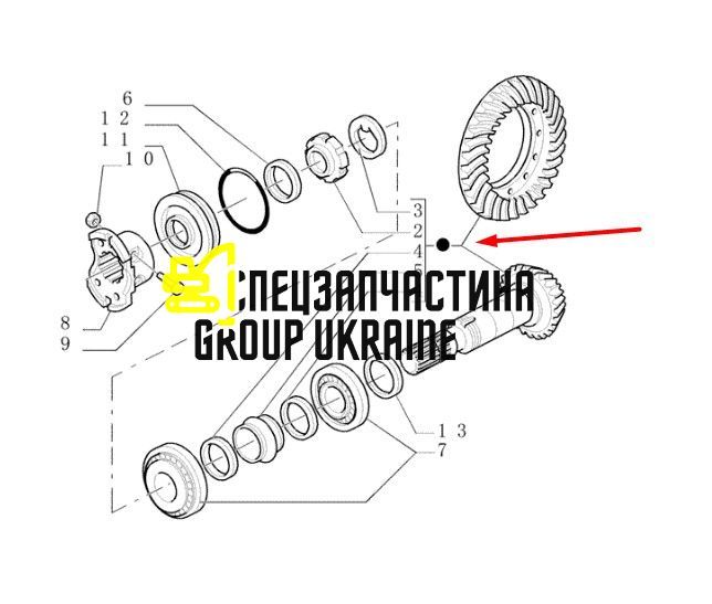 065526 Главная (коническая) пара Carraro
