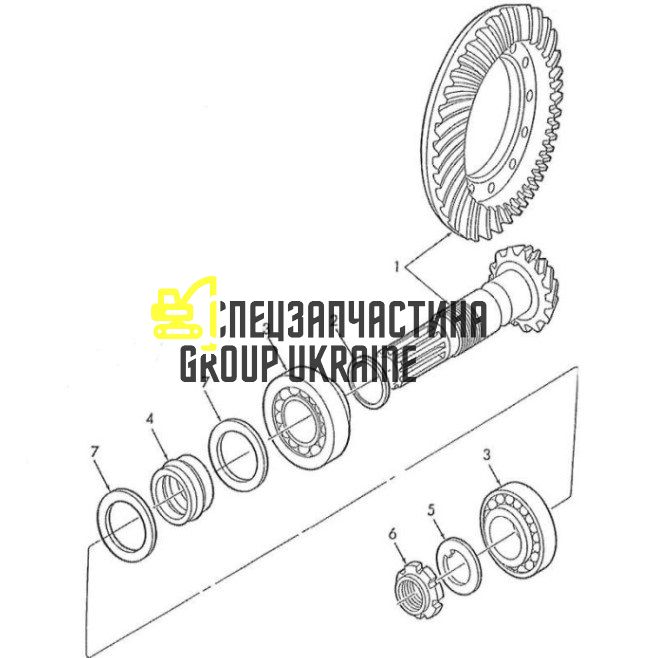 065705 (0.900.0676.3, 8033534, 81863255, CAR65705, CPJ8011, RI-660240) Главная (коническая) пара Z=11/31 Carraro