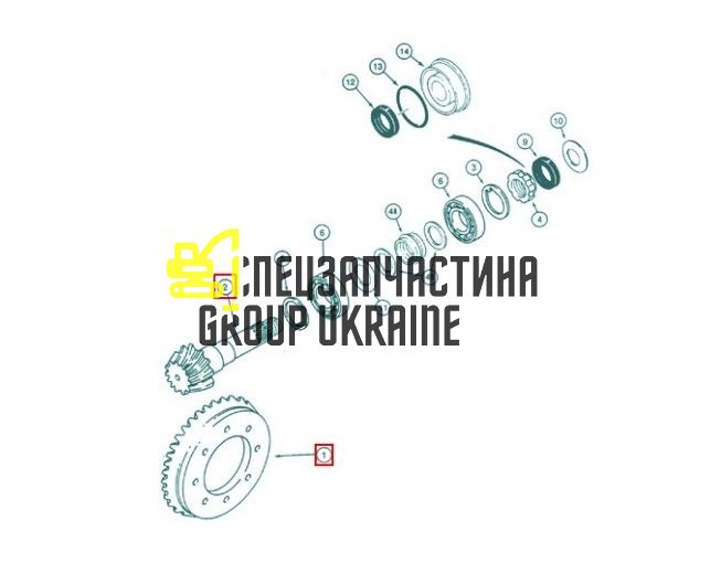 065758 Главная (коническая) пара Z=9/37 Carraro