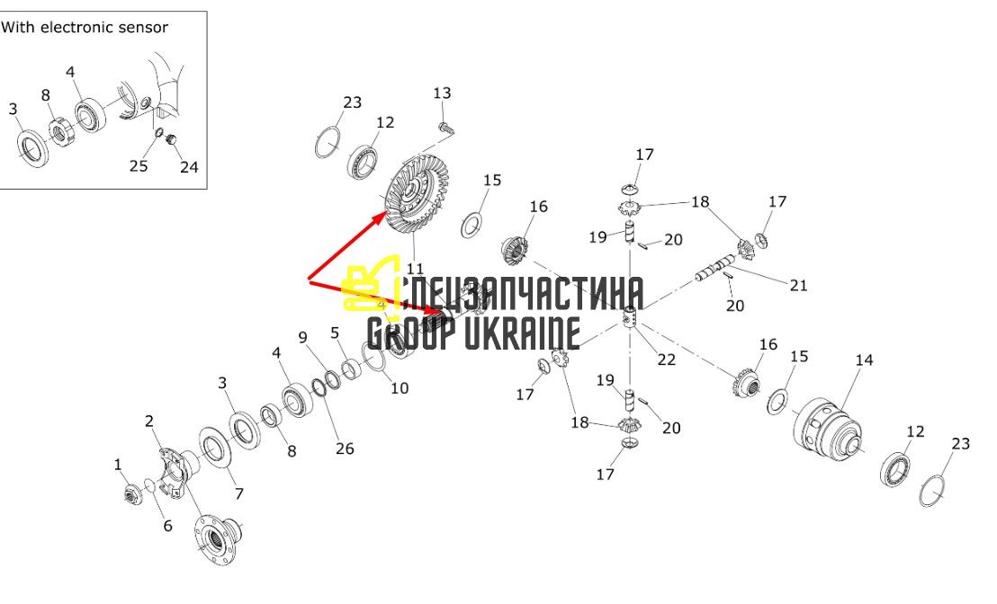 1000236674 Главная (коническая) пара Kramer