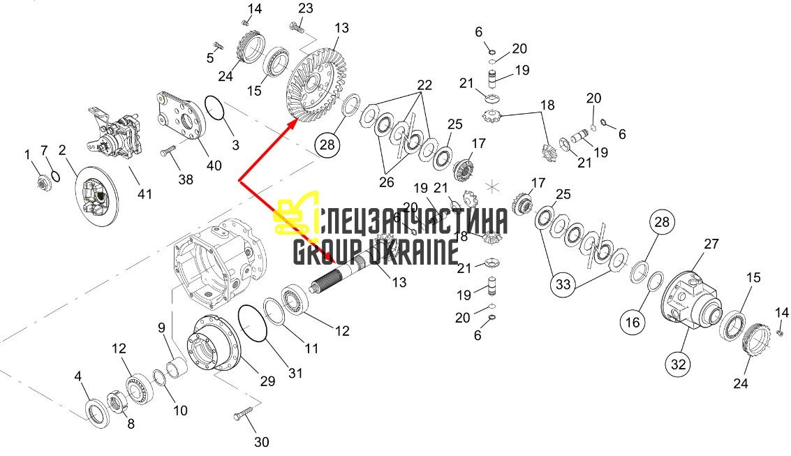 1000241731 Главная (коническая) пара Kramer