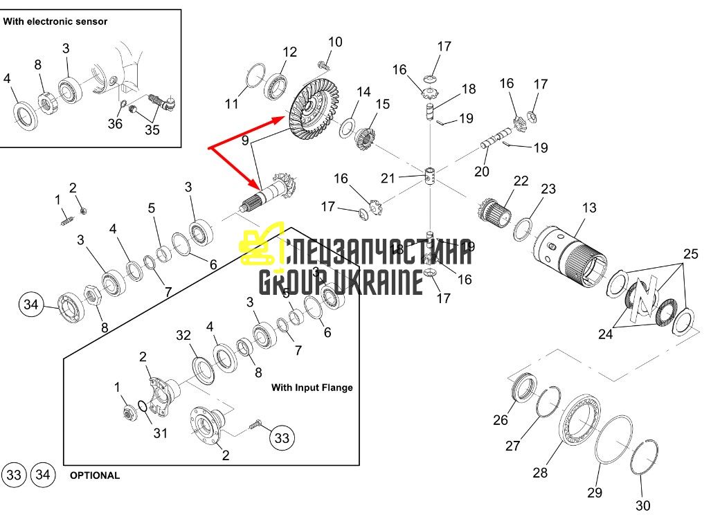 1000162064 Главная (коническая) пара Kramer