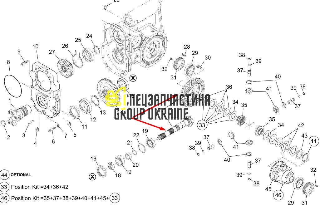 6912811 Главная (коническая) пара Bobcat Z14/32