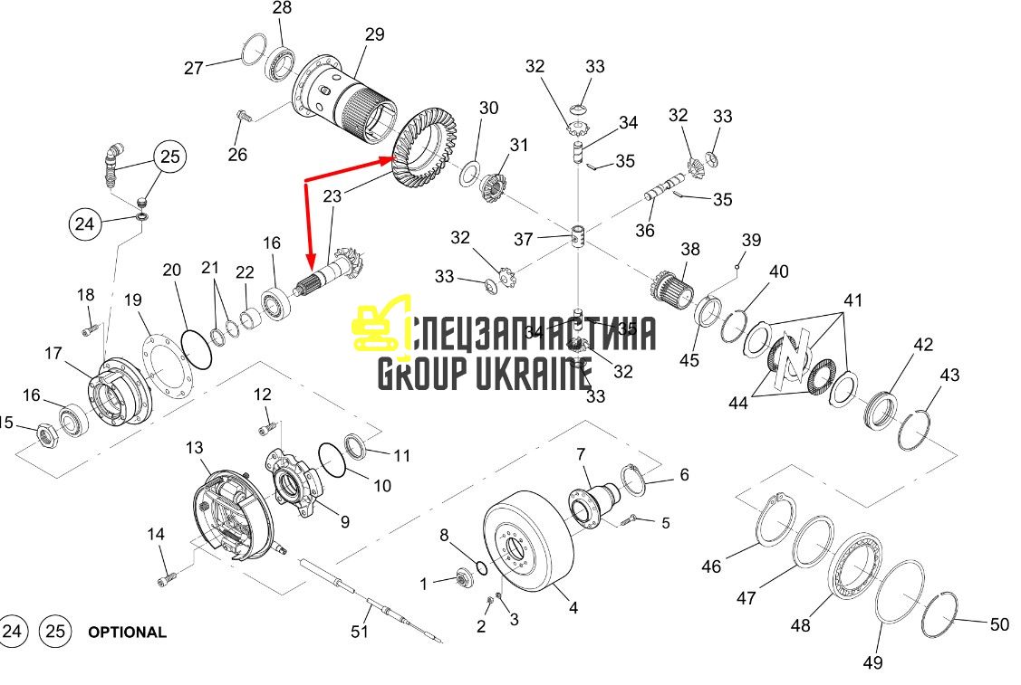 10286347 Главная (коническая) пара Liebherr