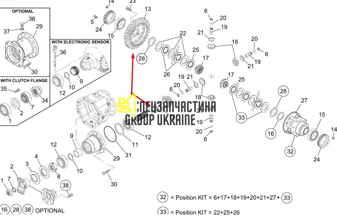 10353978 Главная (коническая) пара Liebherr