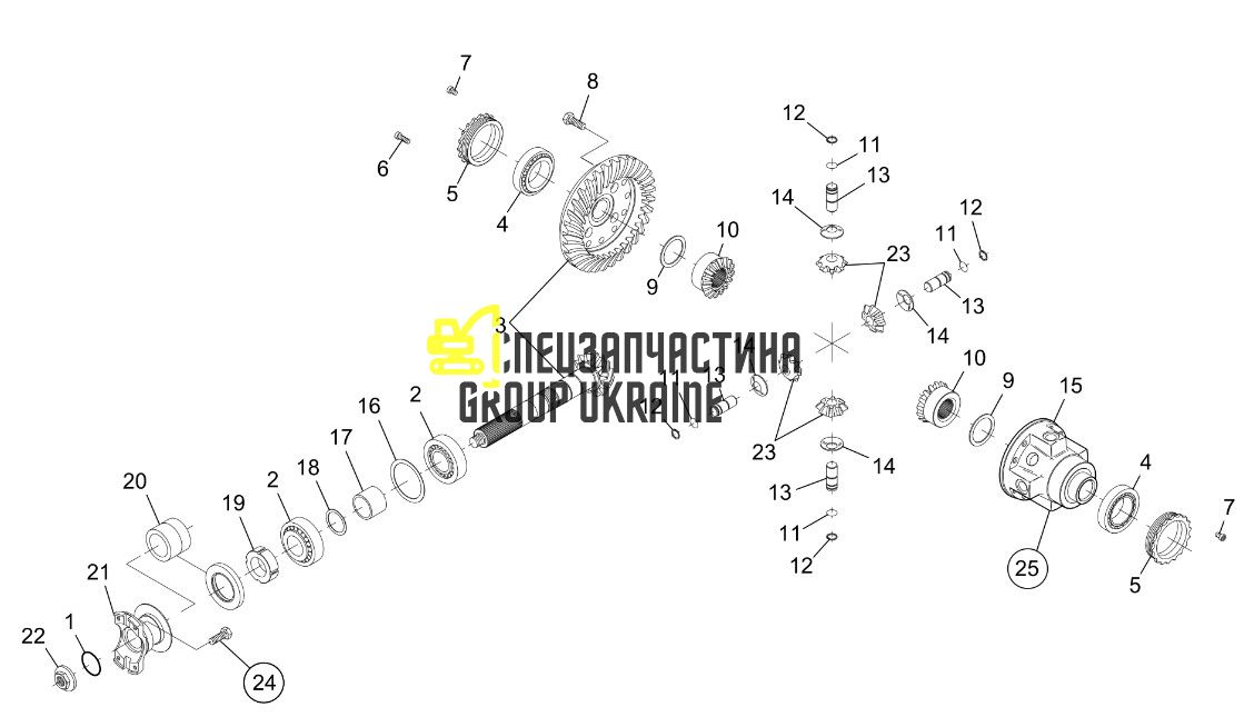 112.04.500.39 Главная (коническая) пара Dana Spicer