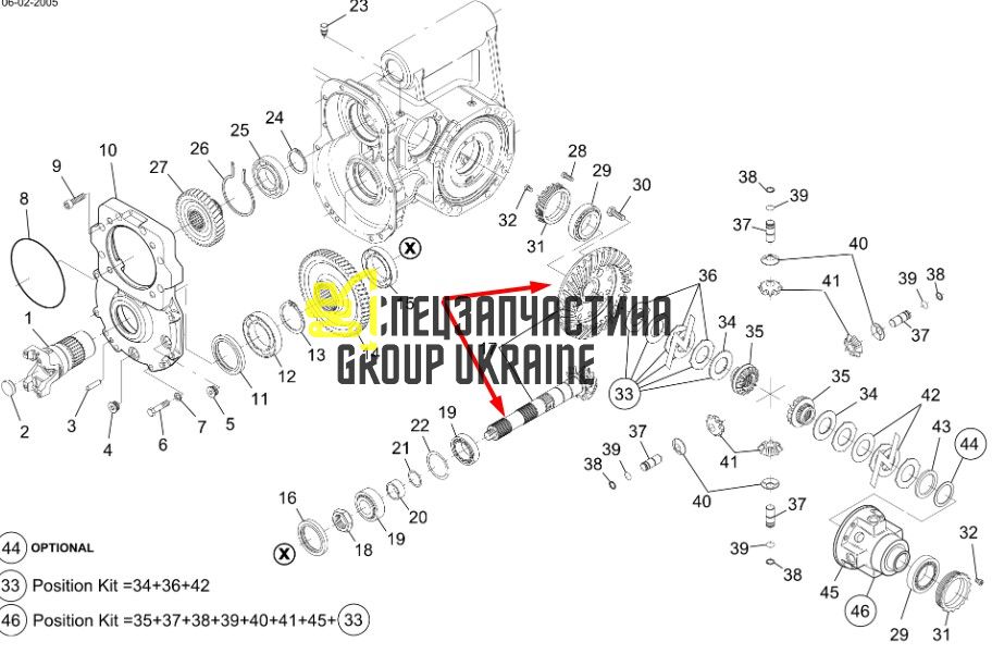 ZTAM-00014 (112.04.500.24) Главная (коническая) пара Hyundai