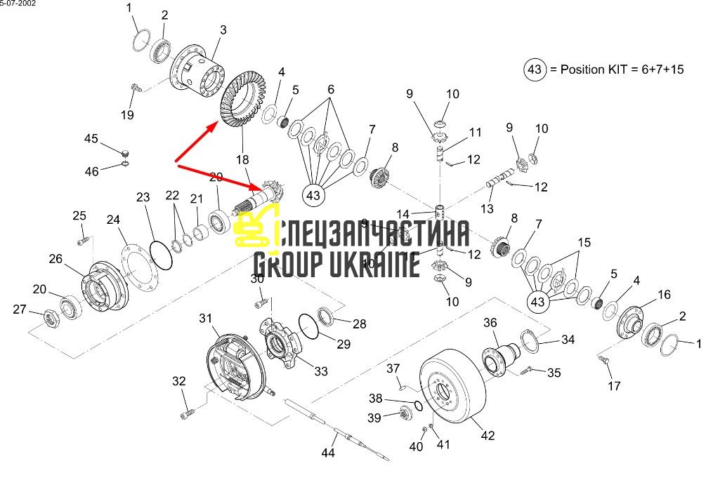 1000148384 (171.04.500.18) Главная (коническая) пара Kramer