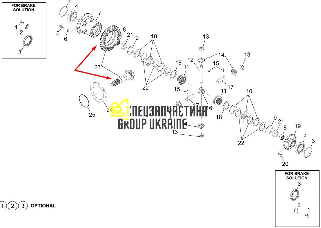 7621775 Главная (коническая) пара Liebherr