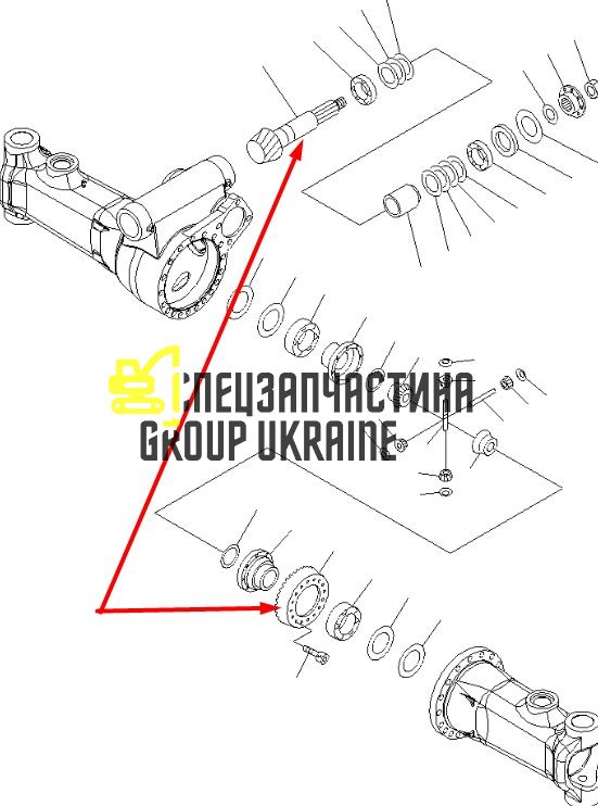 20G-23-31810 Главная (коническая) пара Komatsu