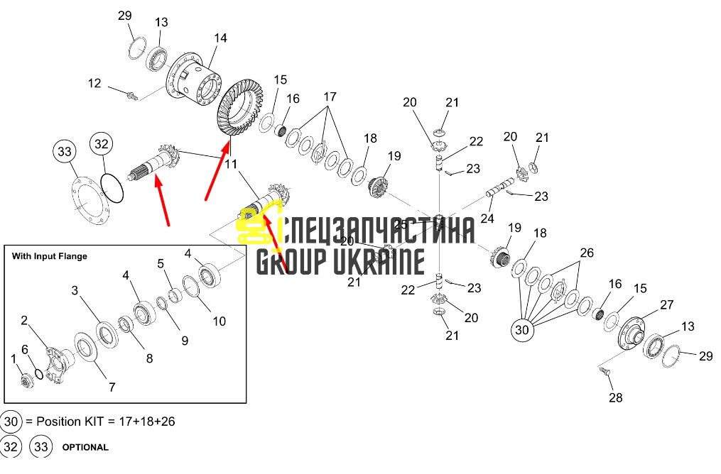 4189630A Главная (коническая) пара Manitou