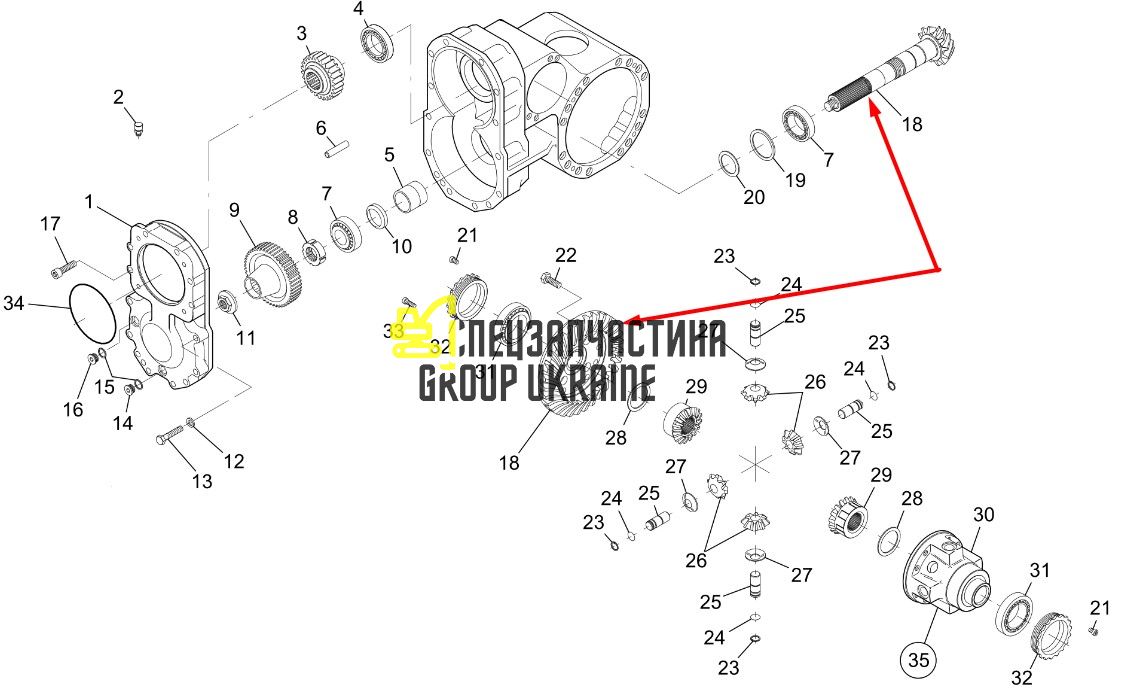 7014399 Главная (коническая) пара Bobcat