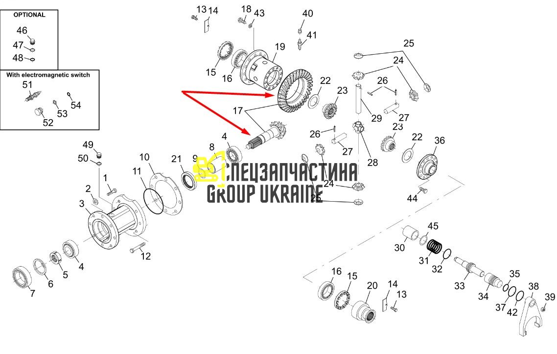 5370651034 Главная (коническая) пара Schaeff