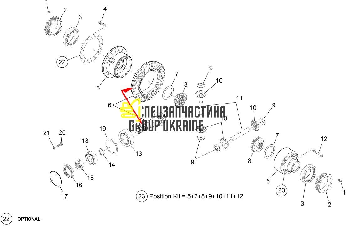 72111399 Главная (коническая) пара New Holland