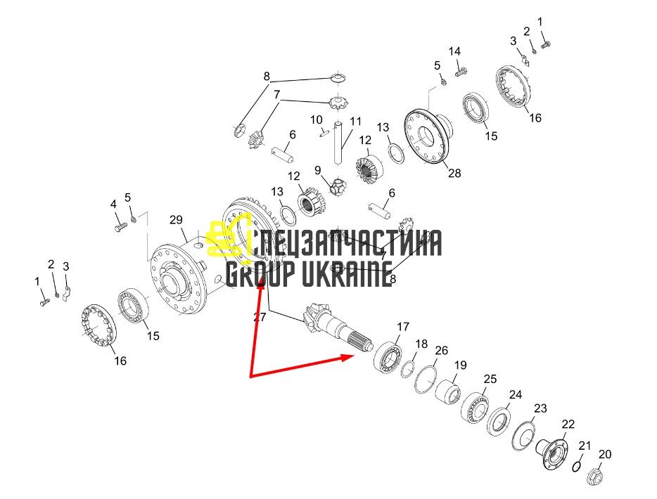 734.04.507.10 Главная (коническая) пара Dana Spicer
