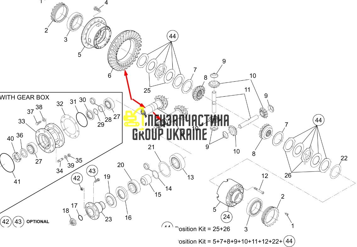 734.04.507.15 (84359314) Главная (коническая) пара Dana Spicer