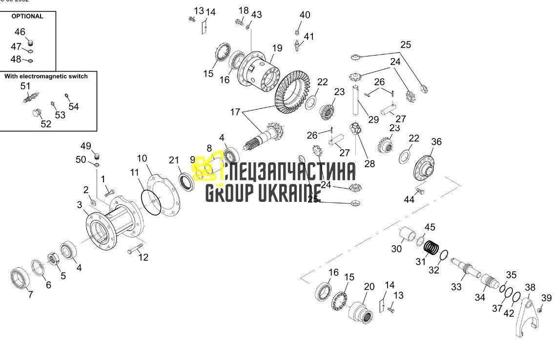 738.04.505.32 Главная (коническая) пара Z=8/29 Dana Spicer