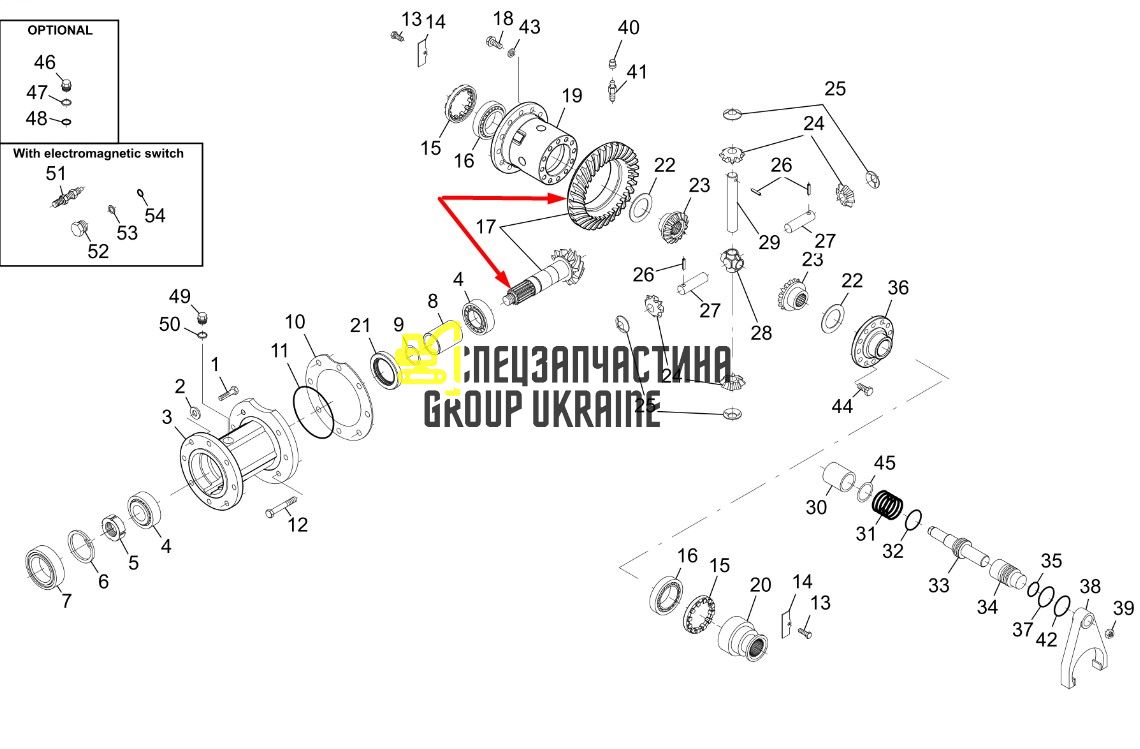 738.04.505.34 Главная (коническая) пара Dana Spicer