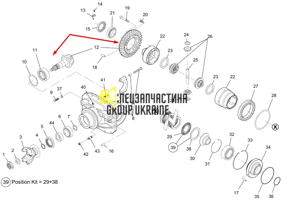 11337310 (745.04.506.01) Главная (коническая) пара Claas