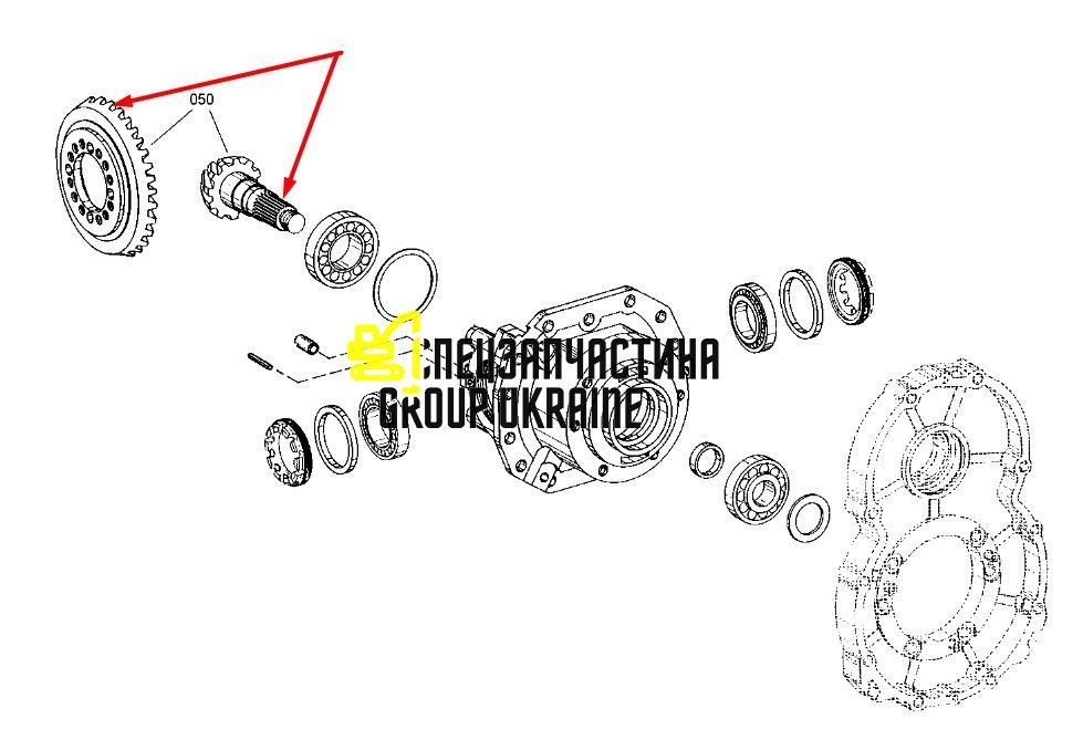 4472216013 Главная (коническая) пара ZF