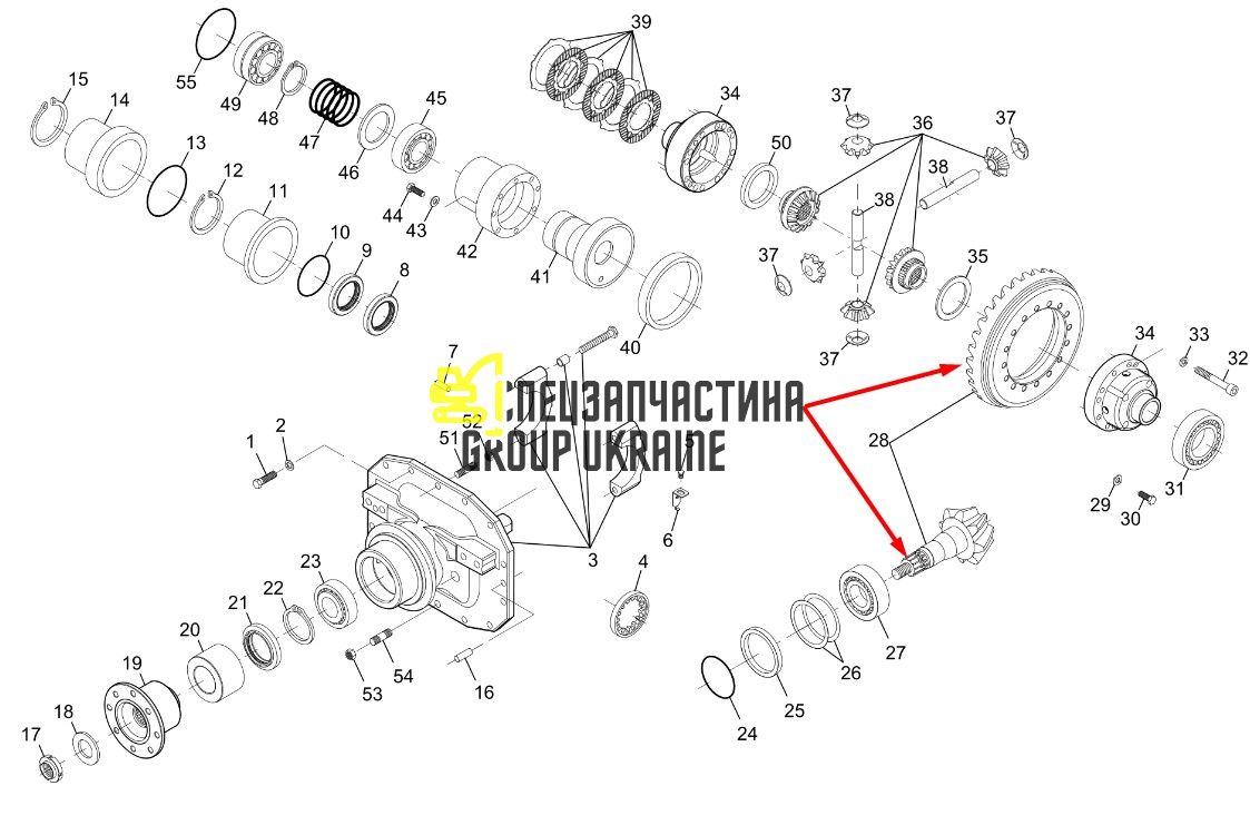 770.04.501.02 Главная (коническая) пара Dana Spicer