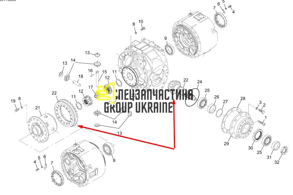 9049111136 Главная (коническая) пара Manitowoc