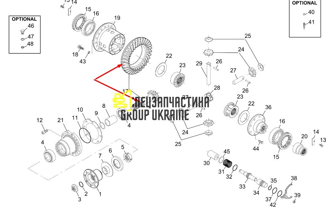 565A0101 Главная (коническая) пара Mecalac
