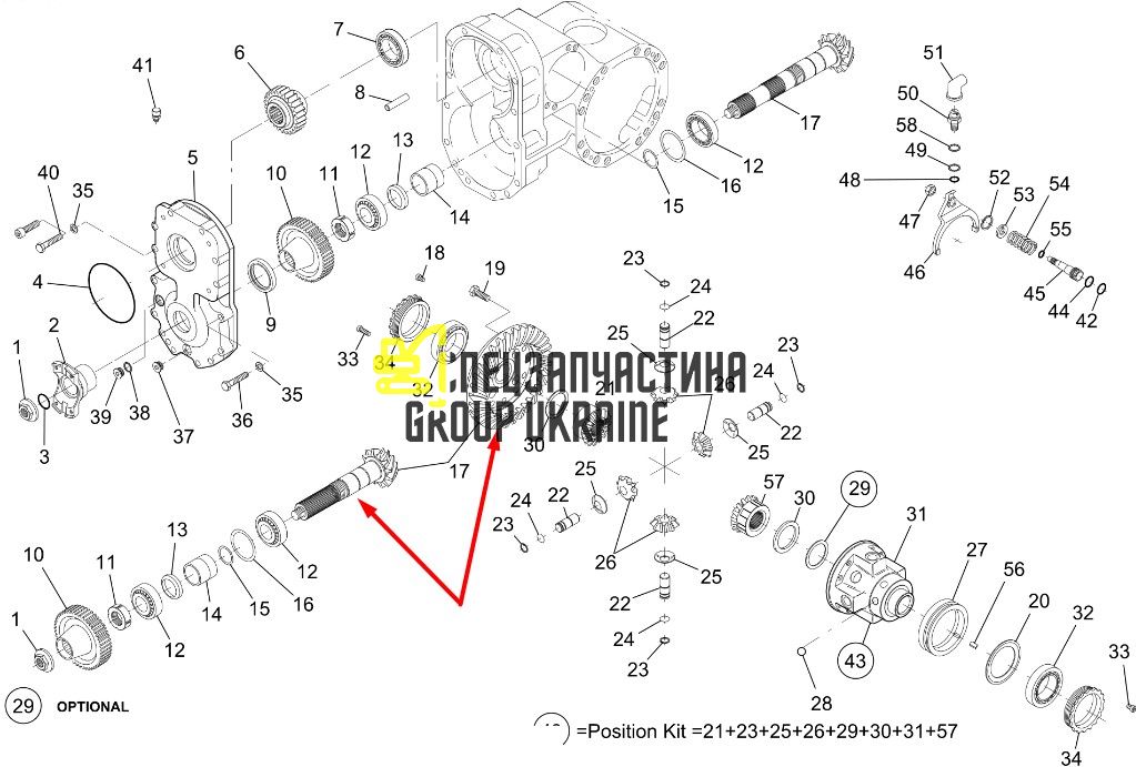 NH85826706 Главная (коническая) пара Manitou