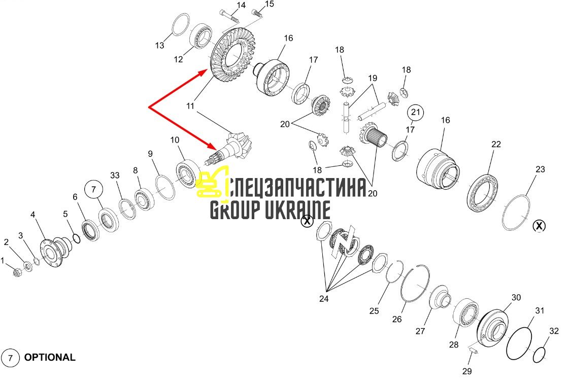 V37960100 Главная (коническая) пара Valtra
