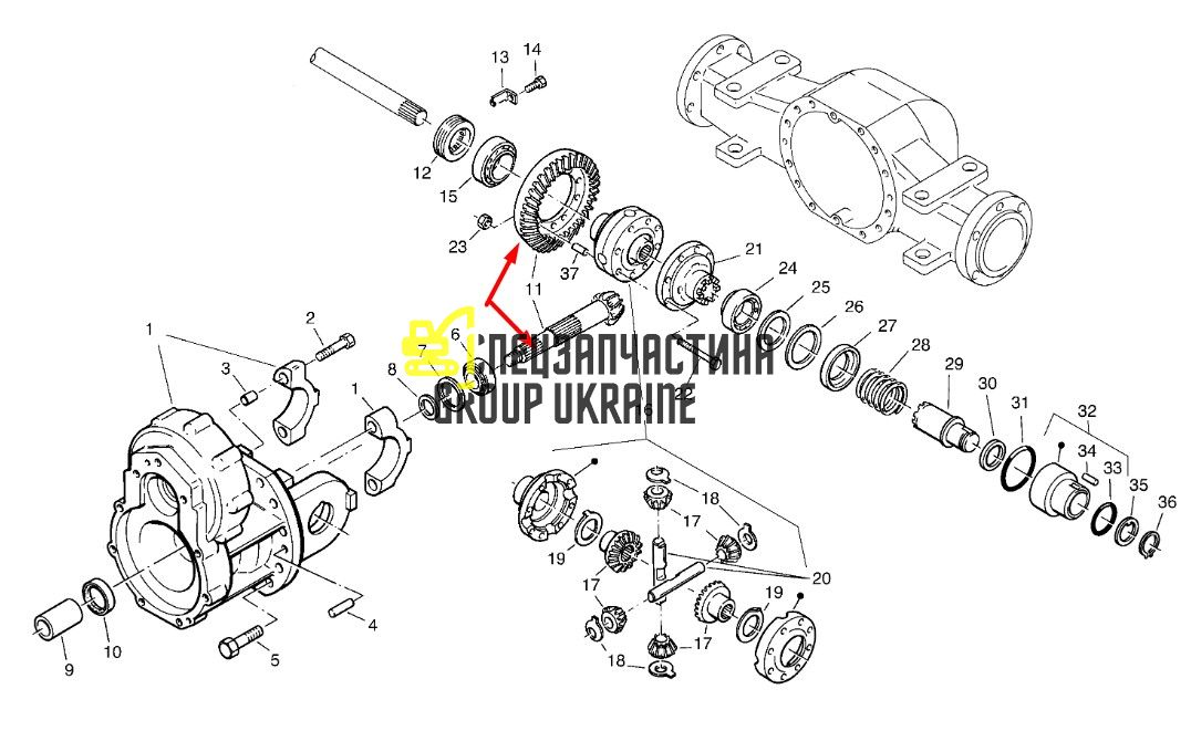 ZM2905890 Главная (коническая) пара Volvo