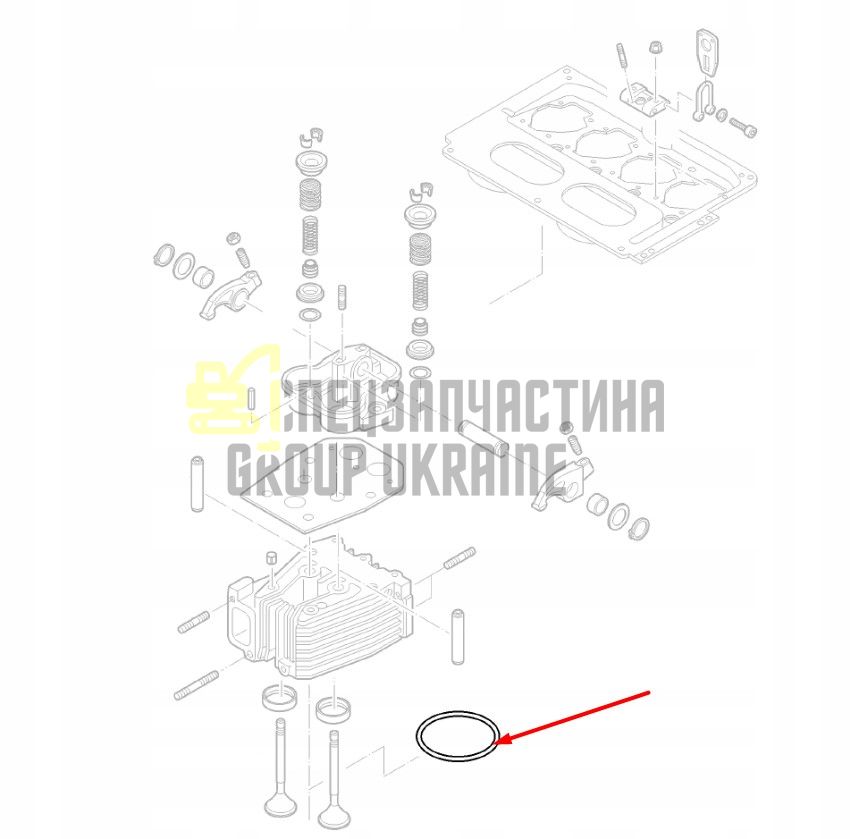 03626201 Прокладка ГБЦ 1.0 мм Hatz 2L30, 2L40, 2L41, 3L40, 4L40