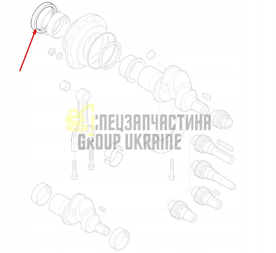 50362701 Сальник коленвала Hatz 1D41, 1D50, 1D80, 1D81, 1D90