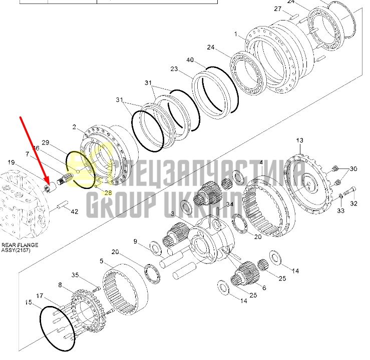 140F1024-0001 Муфта шлицевая для Hyundai R130LC3
