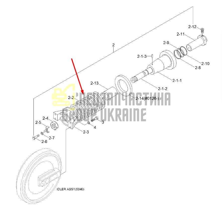 Hyundai 81EH.10065 Натяжитель гусеницы для R360LC7