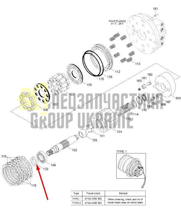 AP2507 Сальник гидромотора хода для спецтехники Doosan SOLAR 220LC-V