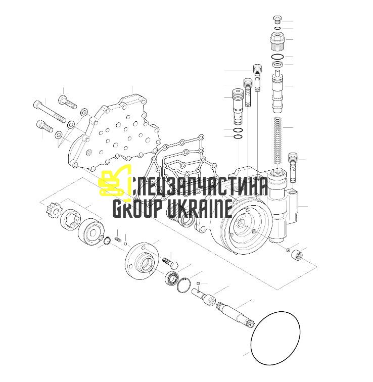 ZGAQ-01047 Насос масляный КПП Hyundai R140W7