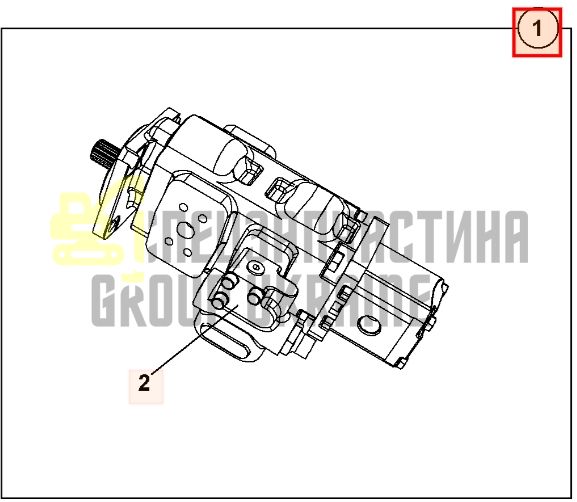 JCB 20/925356 (20/925588, 20/925355, 20/918300, 20/918500, 7029530002, 7029530001, 7029530009 Насос гидравлический для 531-70, 532, 533-105, 535