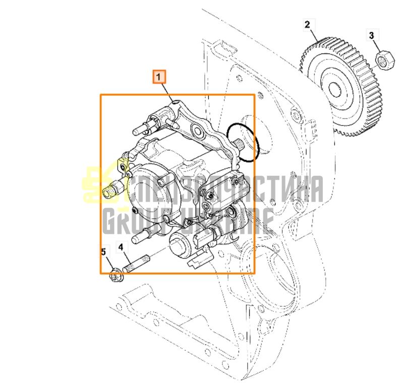28313000 Топливный насос DELPHI, 320/06825 JCB SCOUT T4 4.4L, 4.8L