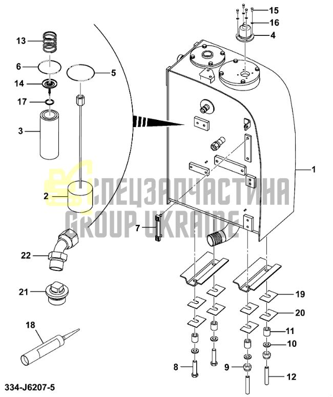 32/925359 Фильтр гидравлики на JCB JS130W