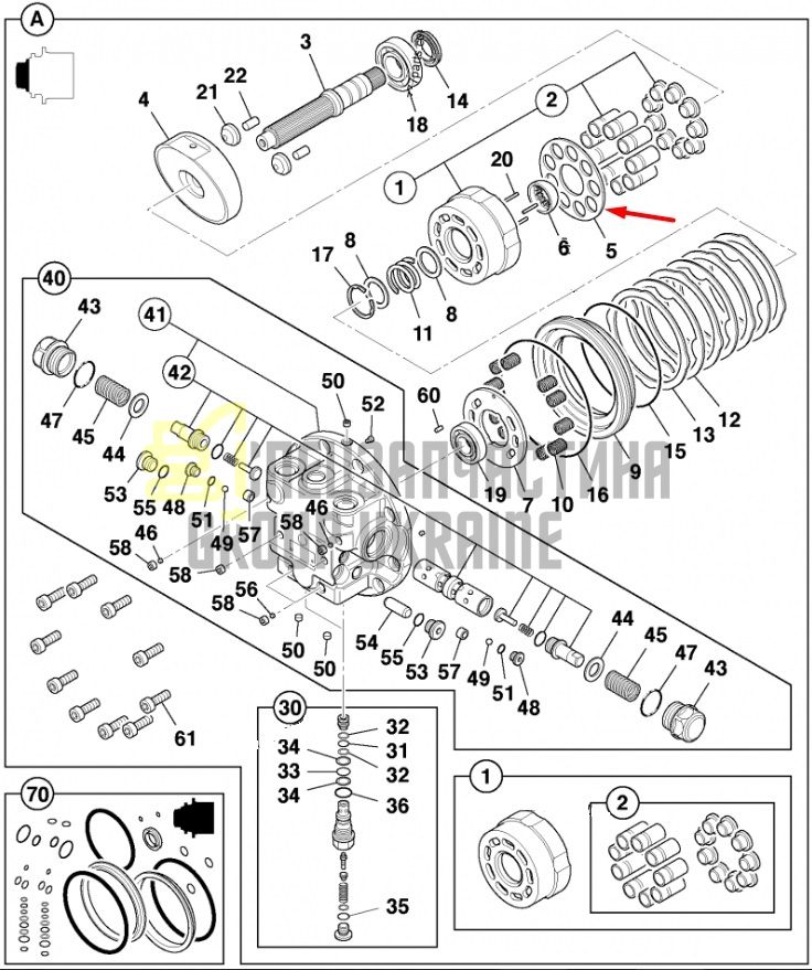 JCB 332/E5656 Пластина притискна JS115