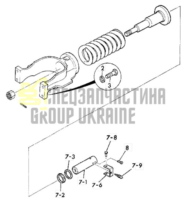 332/G4257 Натяжитель гусеницы JCB JS160LC