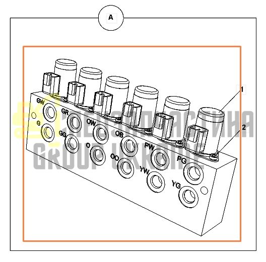 JCB 333/D8763 (332/F7297, 25/222498, 333/C8657, 25/221260, 25/610500) Блок соленоїдів 3CX-4CX