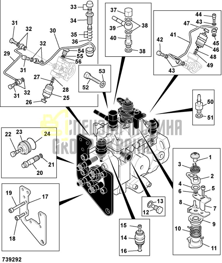 716/20700 Соленоїд зупинки двигуна JCB JS130, JS160, S180, JS200, JS220