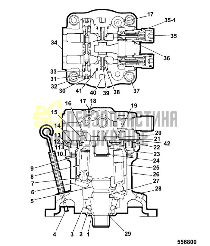 JRC0006 Редуктор поворота JCB JS220